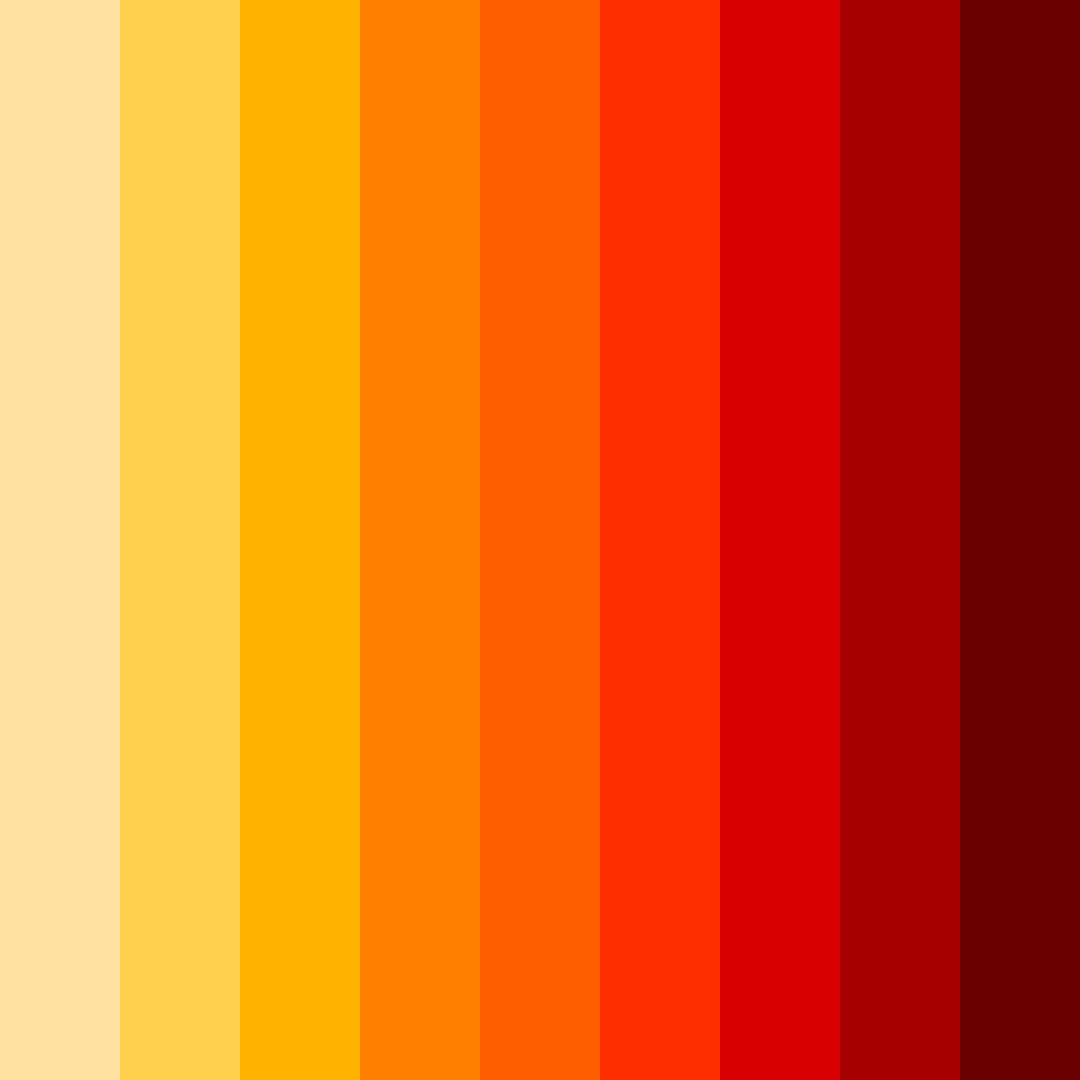 Download sunset inferno color palette PNG image (square)
