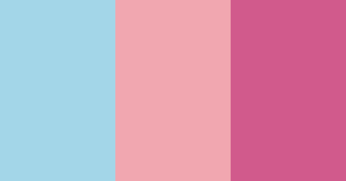 Download light blue and pink dream color palette PNG image (landscape)