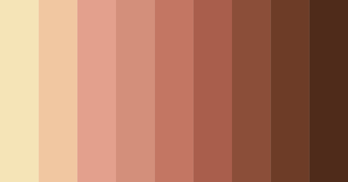 Download warm earthy tones color palette PNG image (landscape)