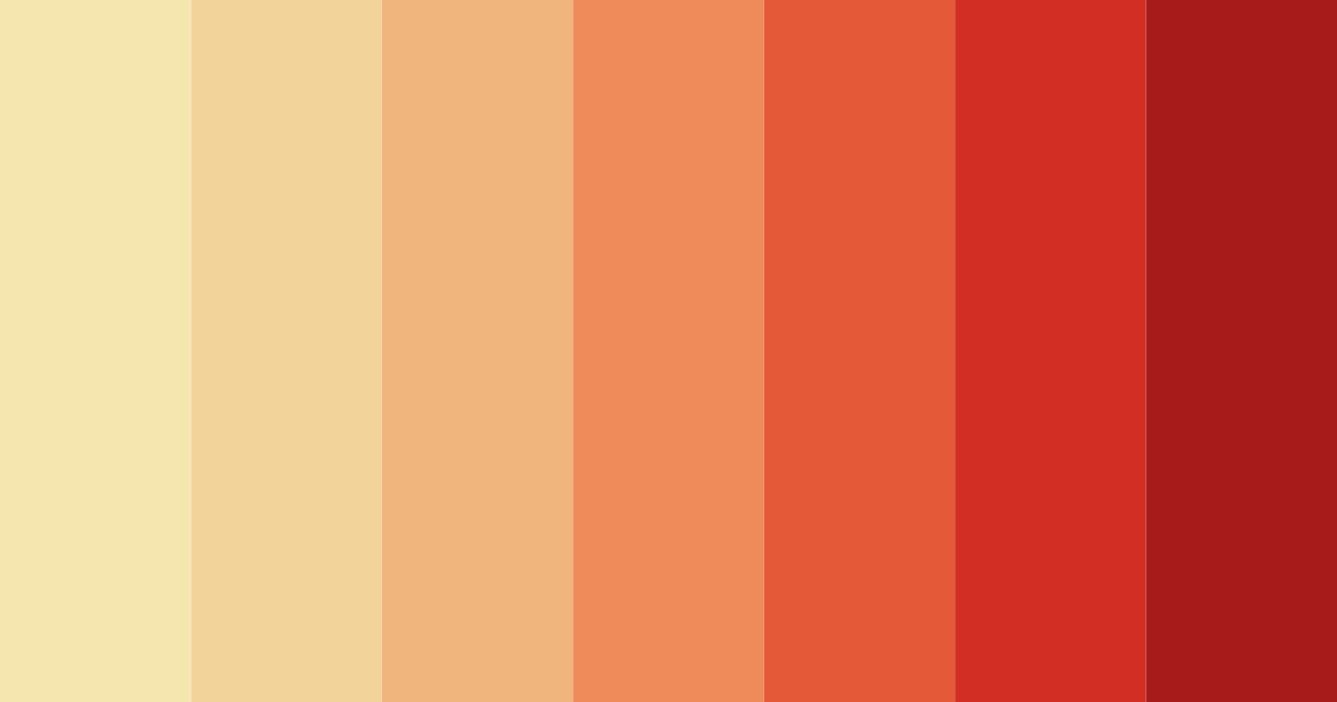 Download warm red color palette PNG image (landscape)