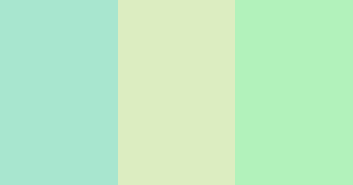 Download shades of green color palette PNG image (landscape)