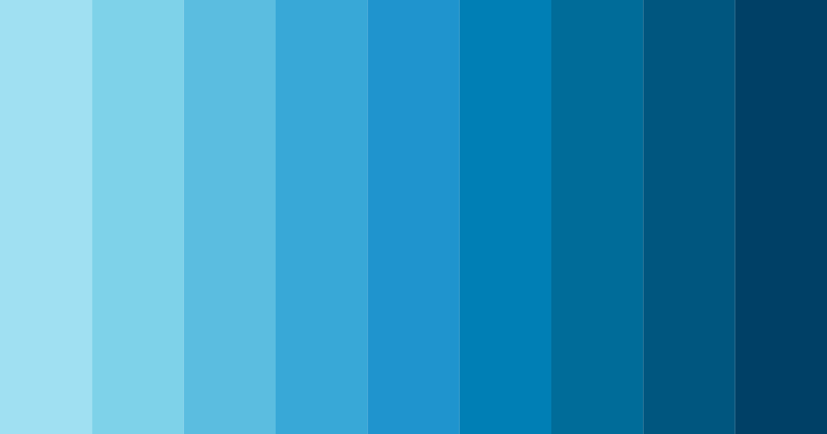 Download aqua cascade color palette PNG image (landscape)