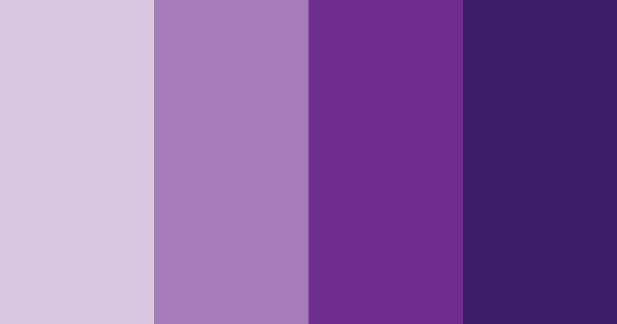 Download deep purple shades color palette PNG image (landscape)