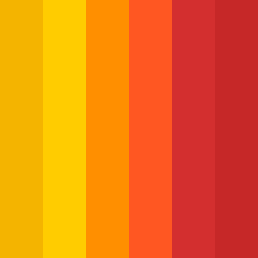 Download fiery contrast color palette PNG image (square)