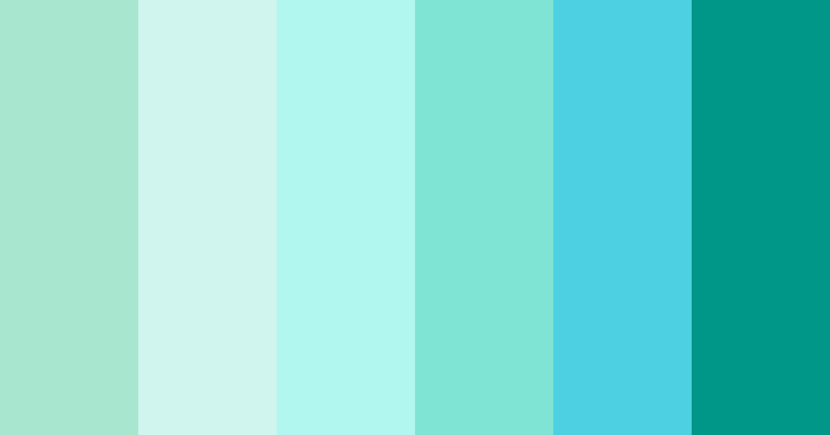 Download tropical oasis color palette PNG image (landscape)