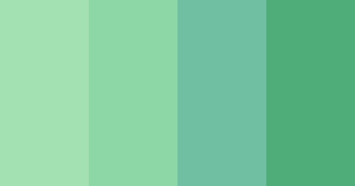 Download verdant serenade color palette PNG image (landscape)