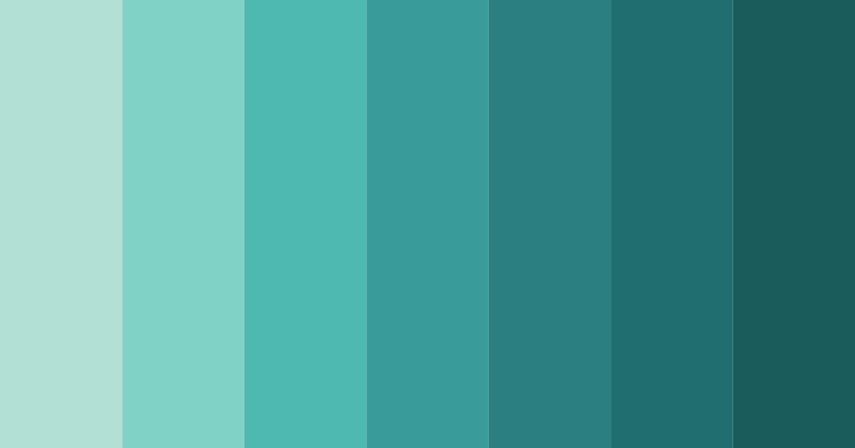 Download teal seashore color palette PNG image (landscape)