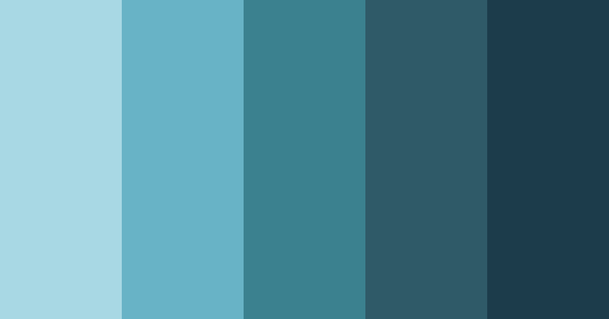 Download teal beijing color palette PNG image (landscape)