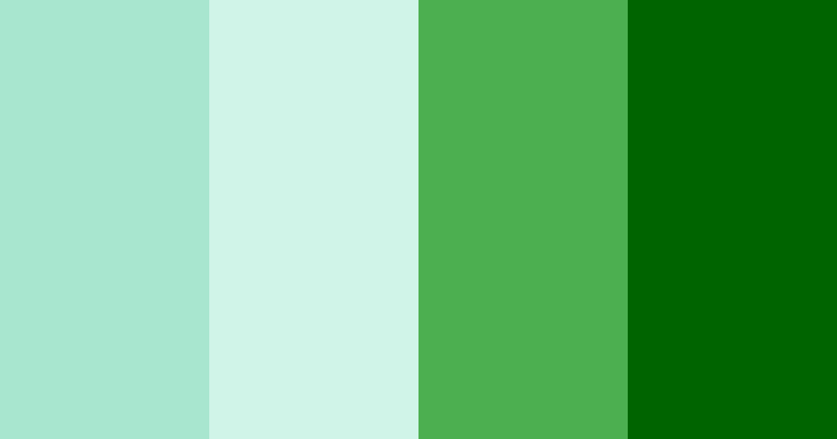 Download emerald breeze color palette PNG image (landscape)