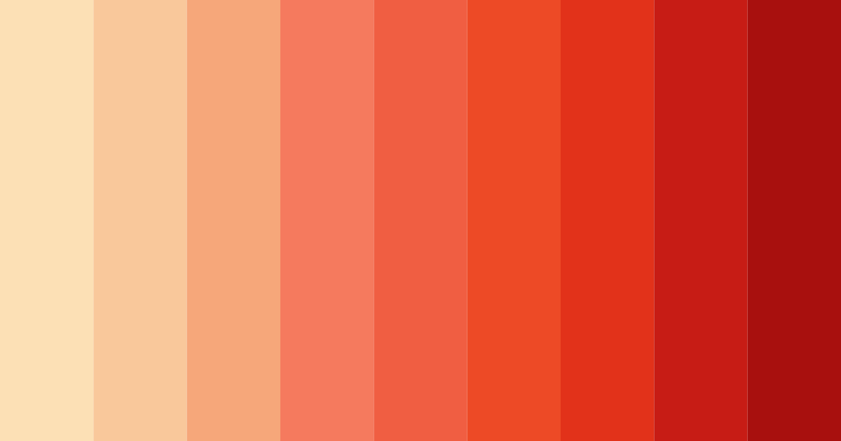 Download warm red color palette PNG image (landscape)