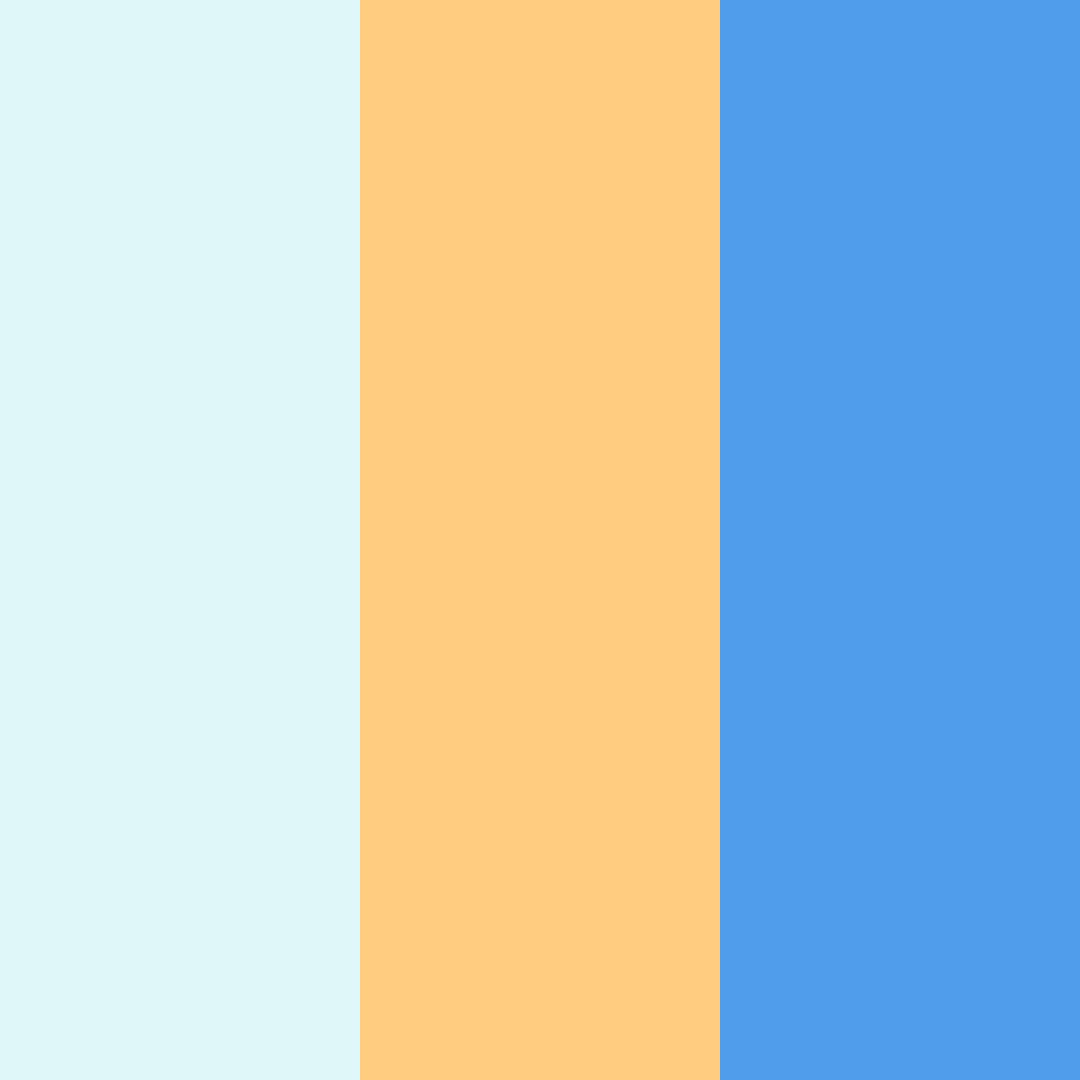 Download coastal serenity color palette PNG image (square)