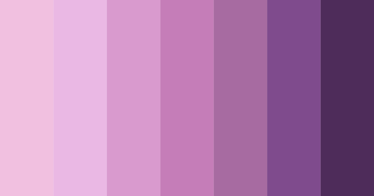 Download shades of purple and pink color palette PNG image (landscape)