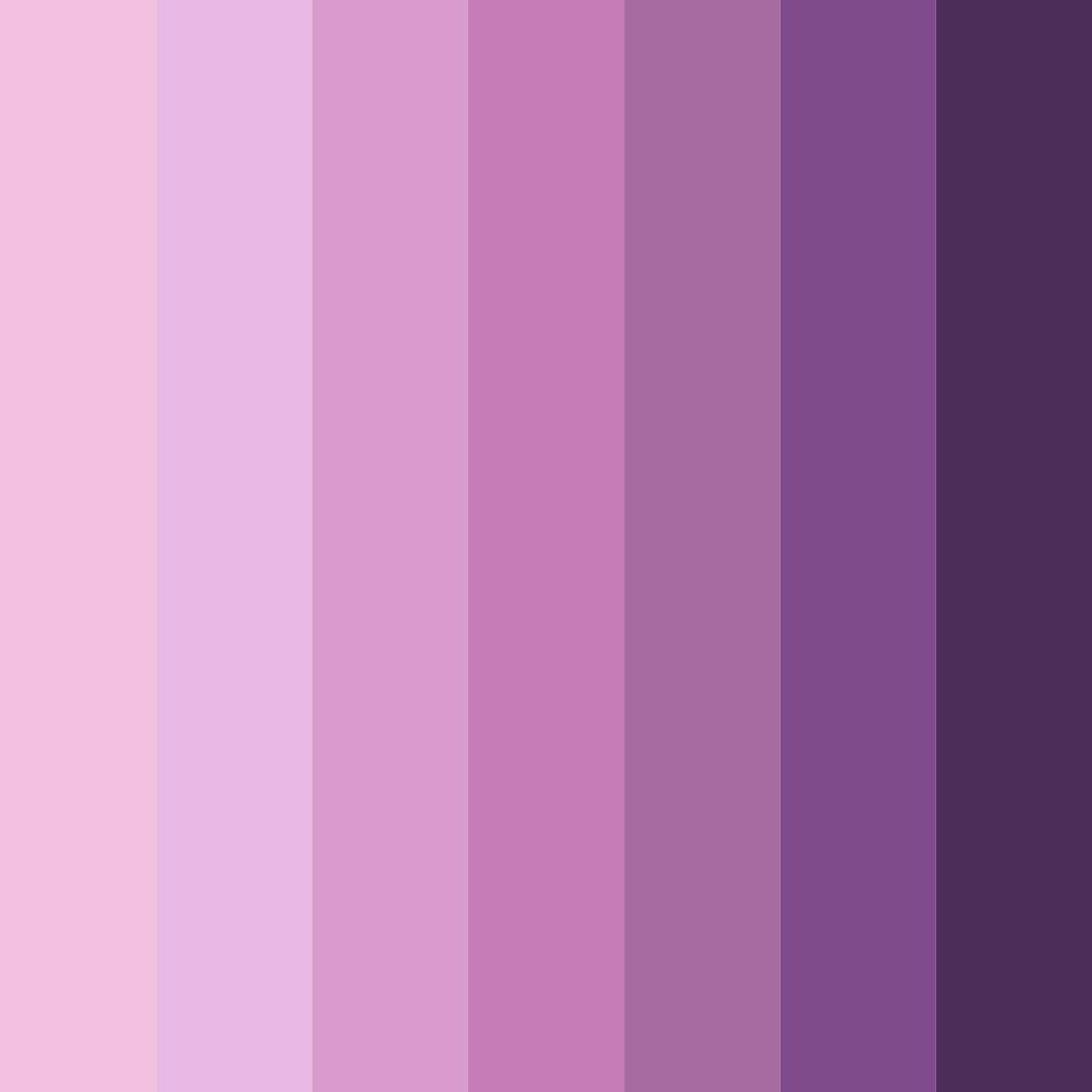 Download shades of purple and pink color palette PNG image (square)