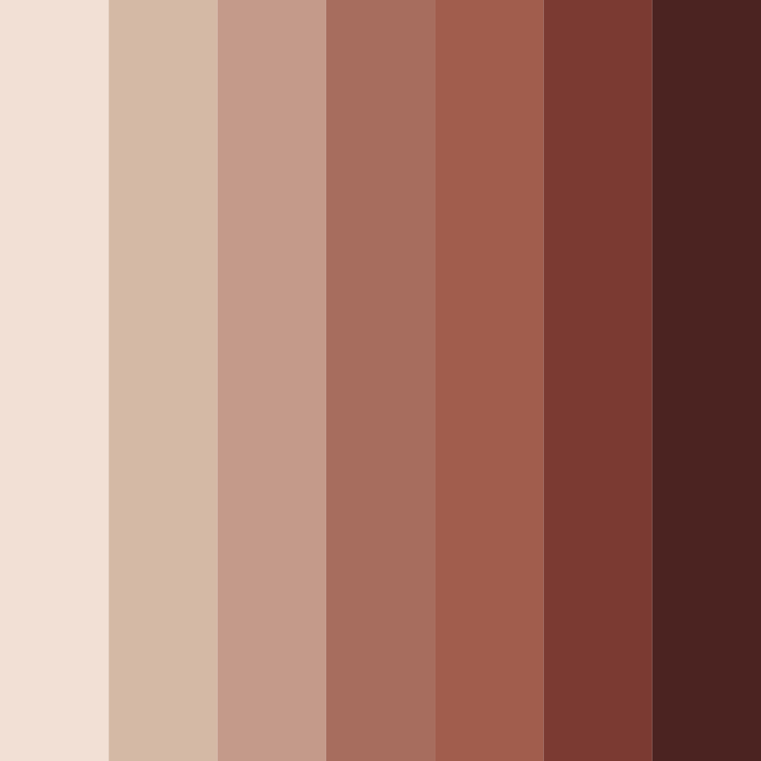 Download autumn red color palette PNG image (square)