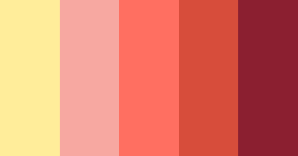 Download contrasting red color palette PNG image (landscape)
