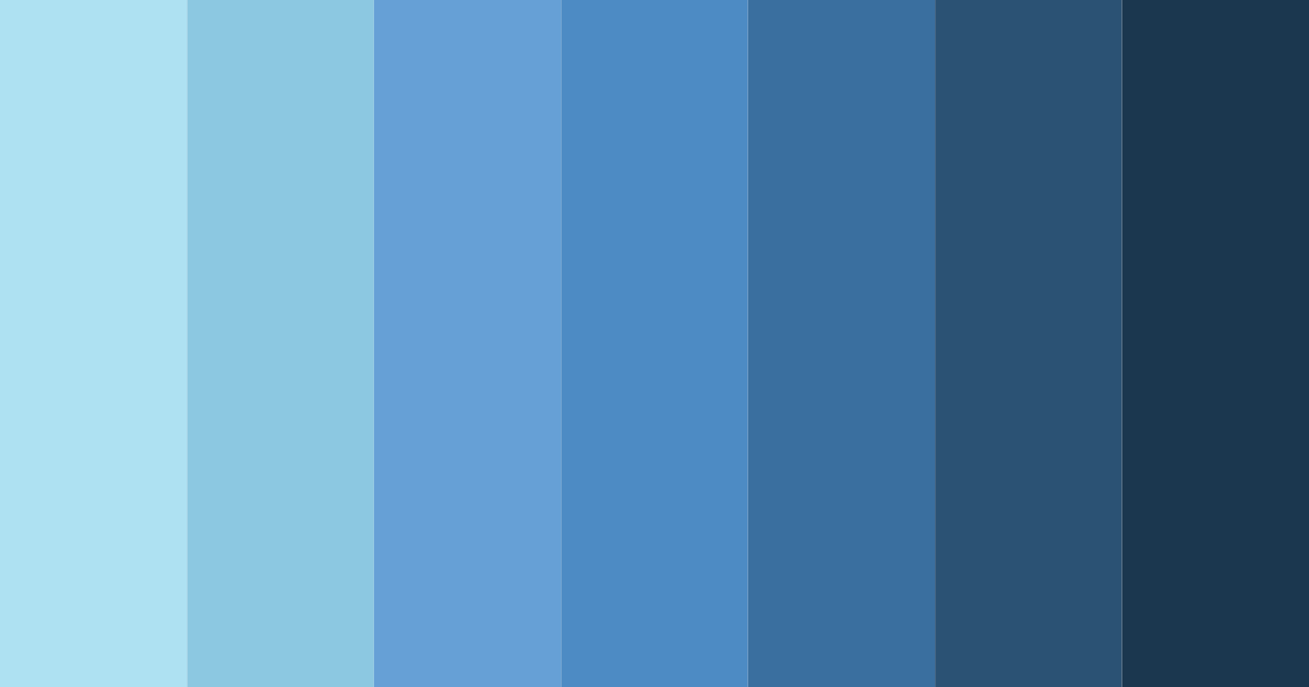 Download cool blue color palette PNG image (landscape)