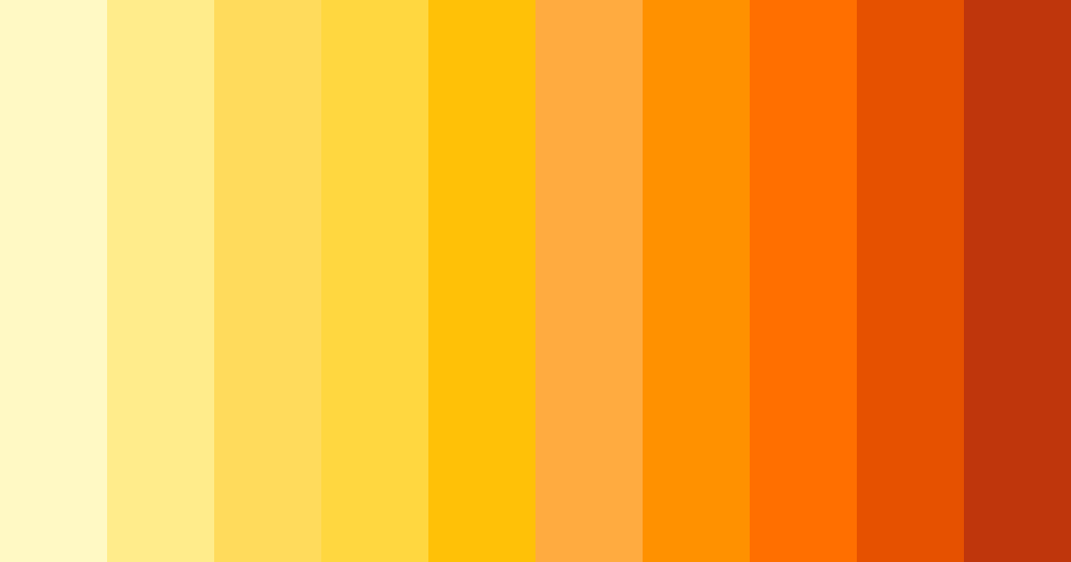 Download golden dawn color palette PNG image (landscape)