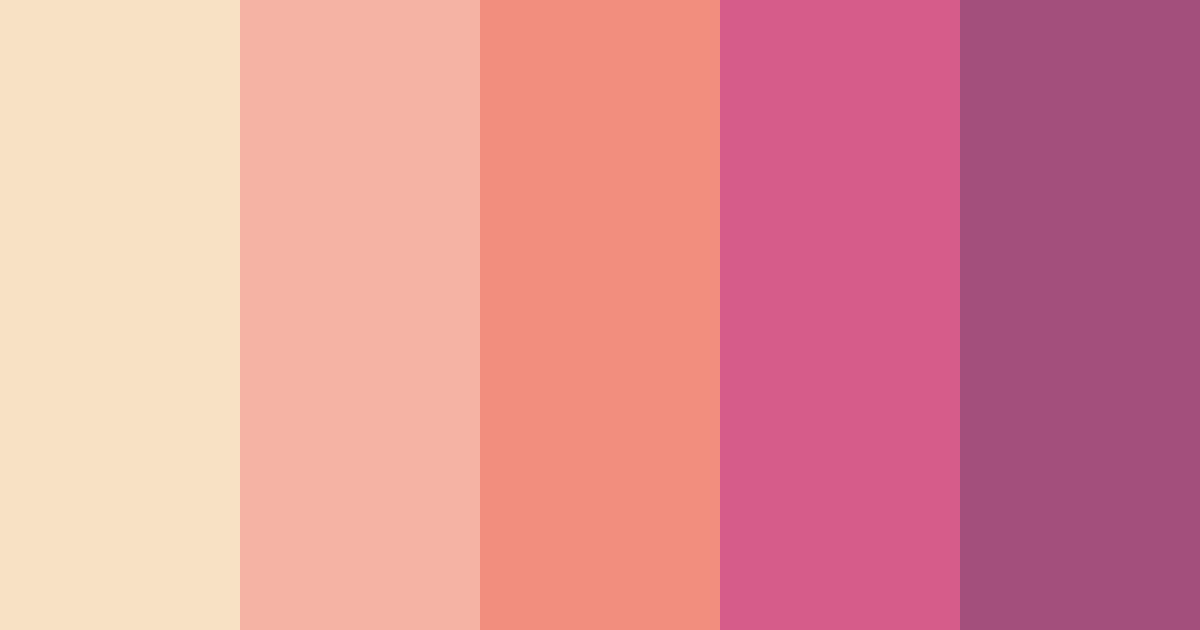 Download pink cake color palette PNG image (landscape)