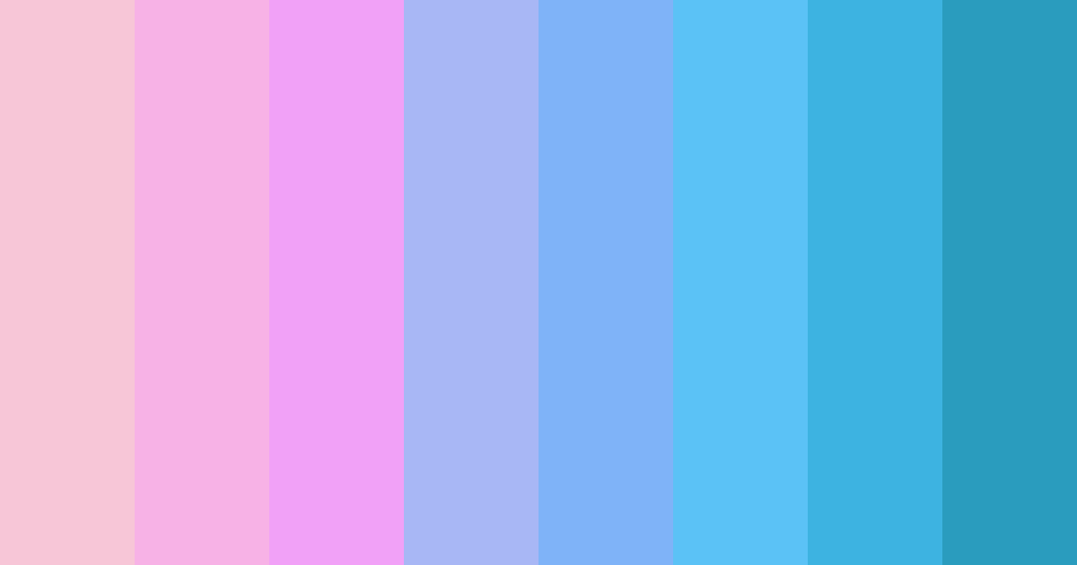 Download shades of pink and blue color palette PNG image (landscape)
