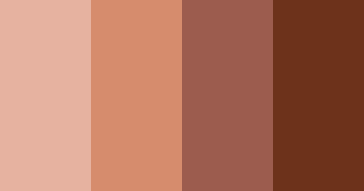 Download rustic red color palette PNG image (landscape)