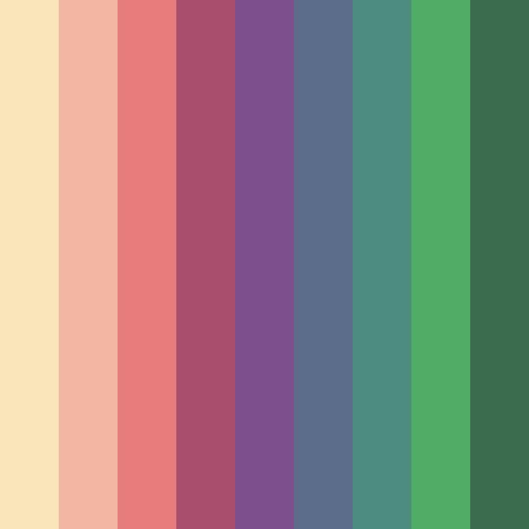 Download pink memphis color palette PNG image (square)