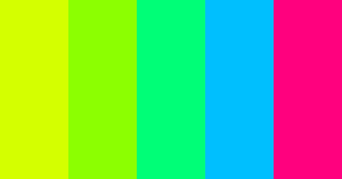 Download electric oasis color palette PNG image (landscape)