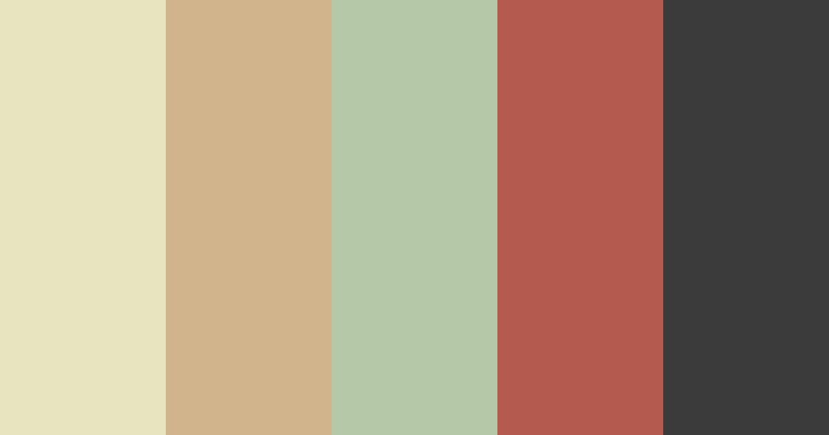 Download earthy red color palette PNG image (landscape)
