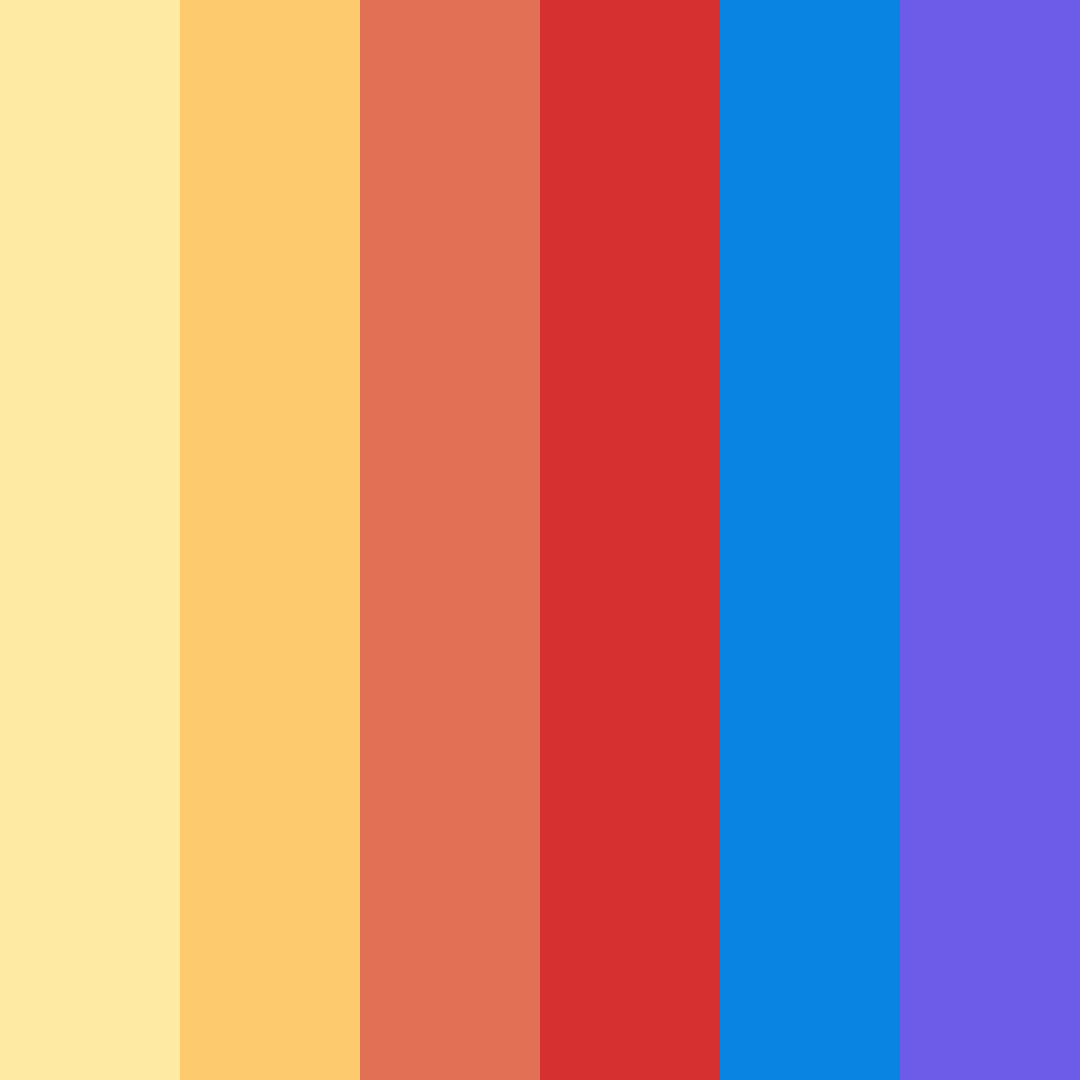 Download sunset serenade color palette PNG image (square)