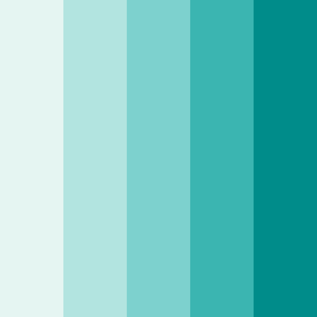 Download tropical serenity color palette PNG image (square)