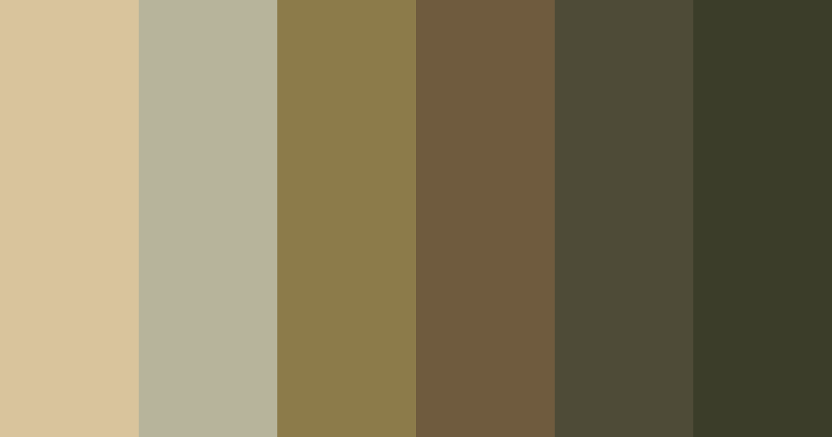 Download earthy harmony color palette PNG image (landscape)