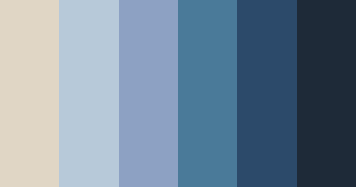 Download serene tides color palette PNG image (landscape)