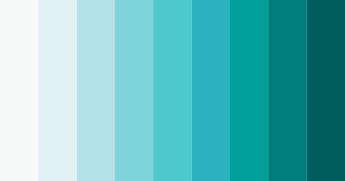 Download teal ocean color palette PNG image (landscape)