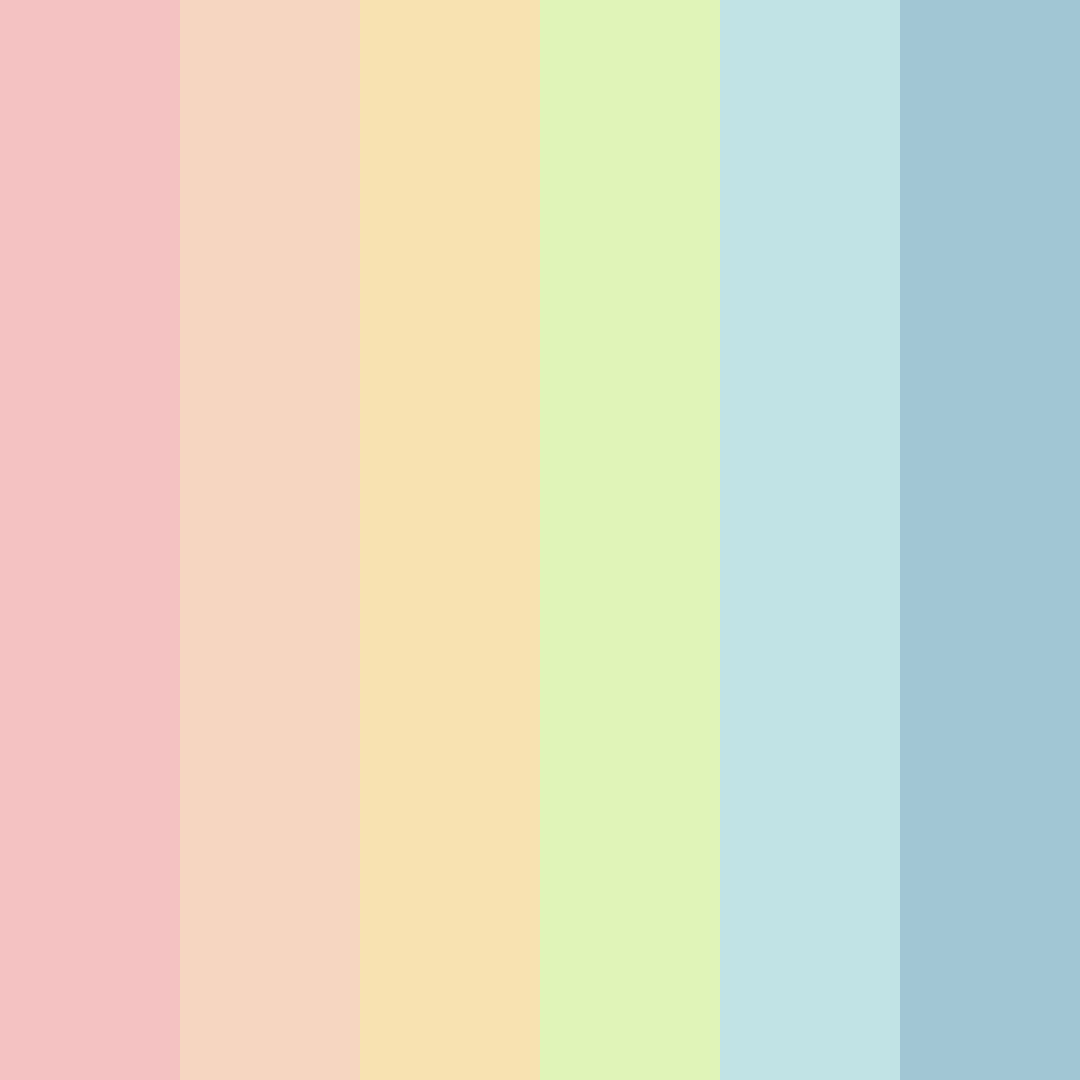 Download pastel blue color palette PNG image (square)