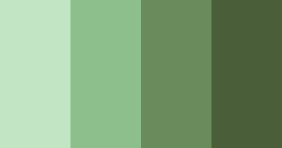 Download shades of green brown color palette PNG image (landscape)