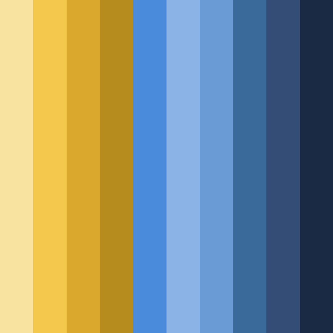 Download autumn's golden embrace color palette PNG image (square)