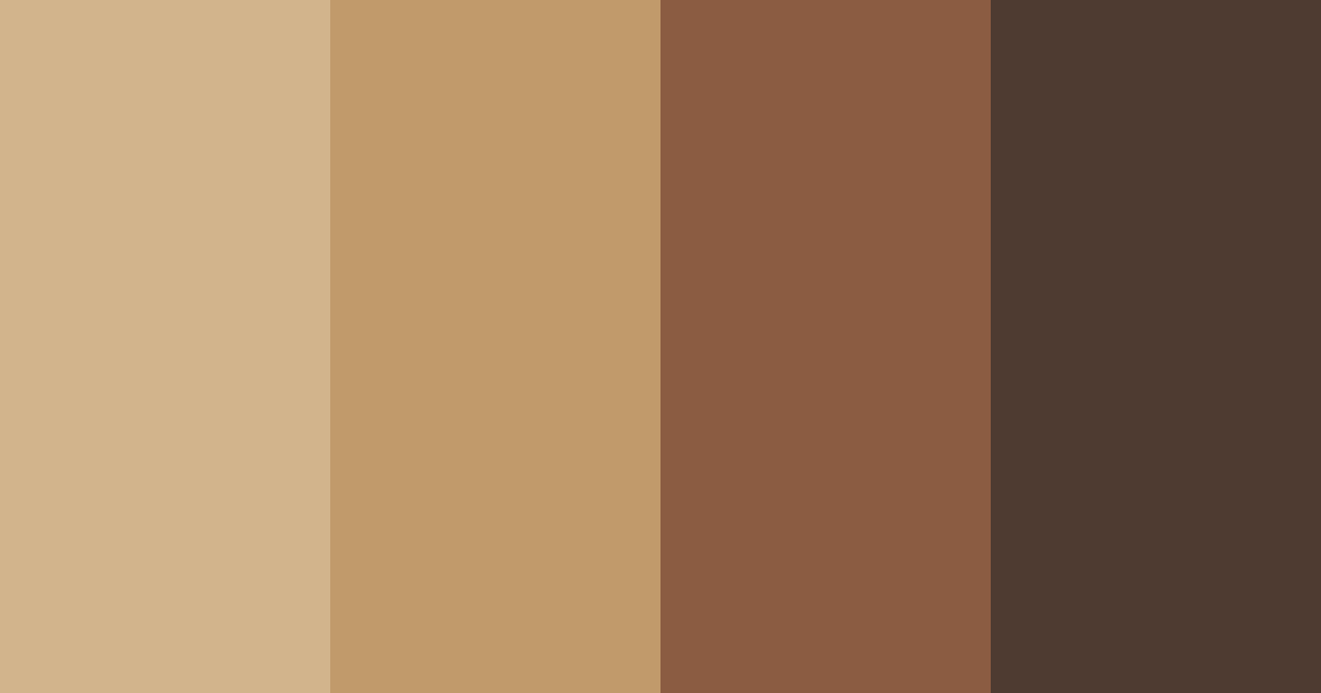 Download warm brown color palette PNG image (landscape)