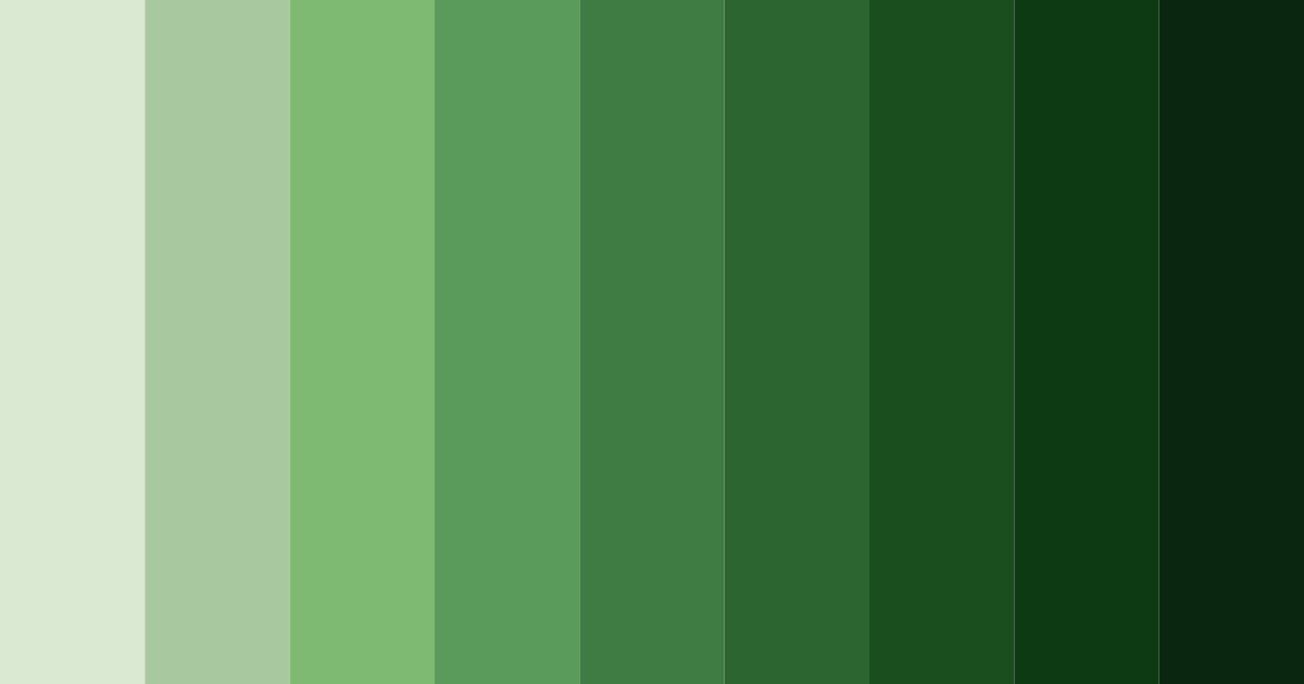 Download earthy green color palette PNG image (landscape)