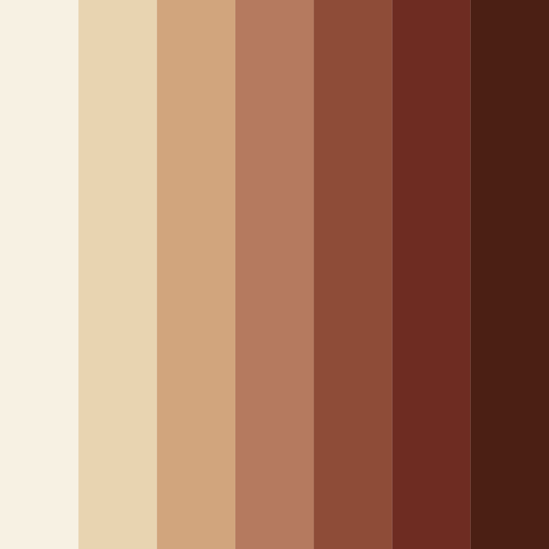 Download brown simplicity color palette PNG image (square)