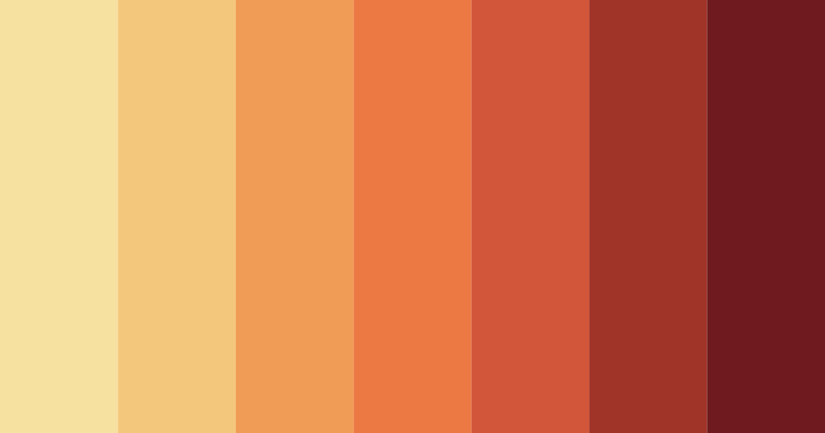 Download warm red color palette PNG image (landscape)