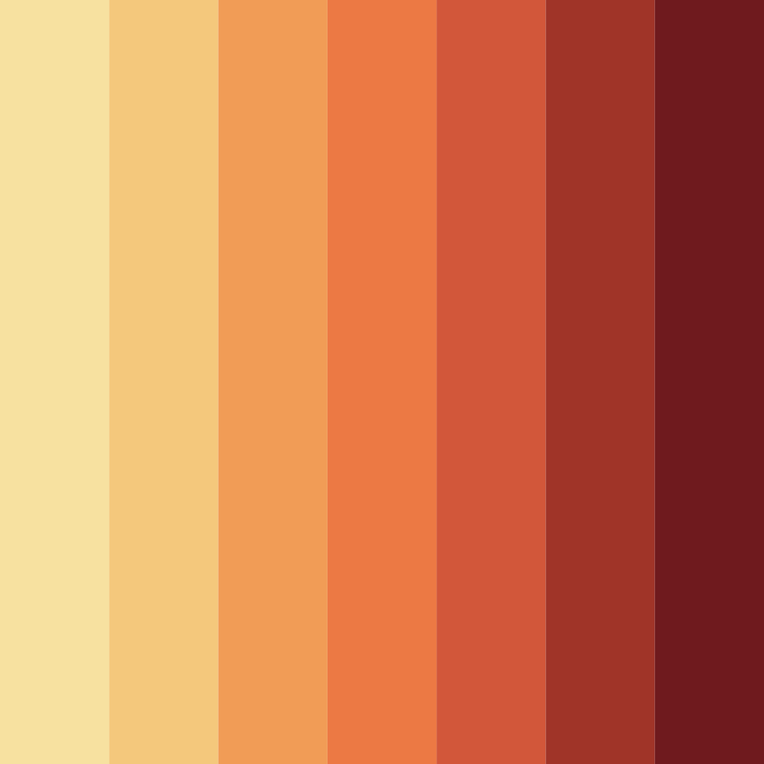 Download warm red color palette PNG image (square)