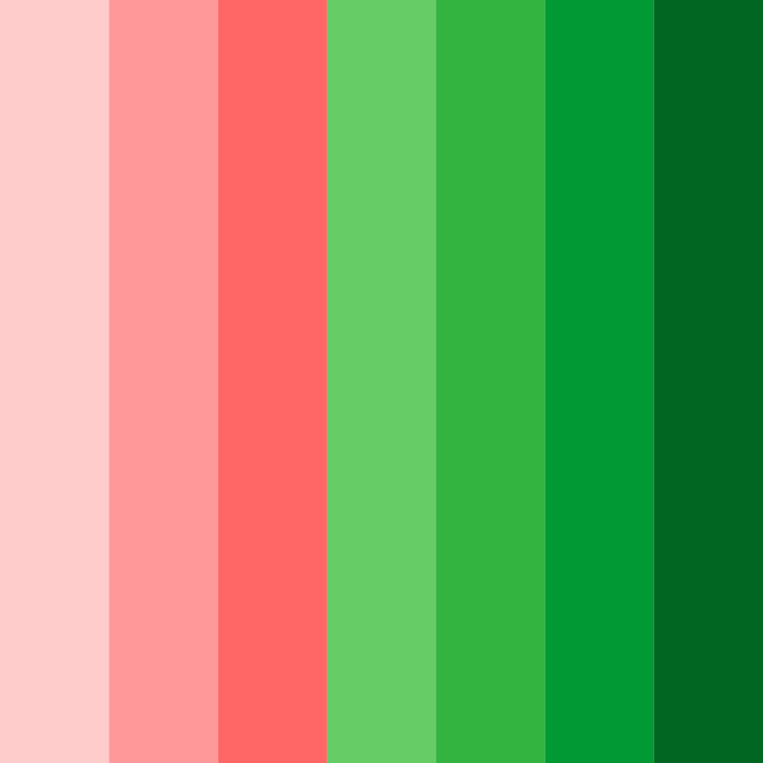 Download red and green harmony color palette PNG image (square)