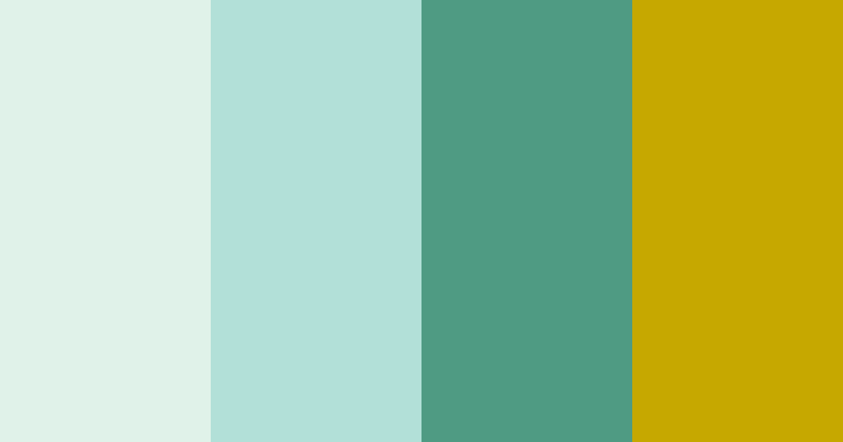 Download green serenity color palette PNG image (landscape)