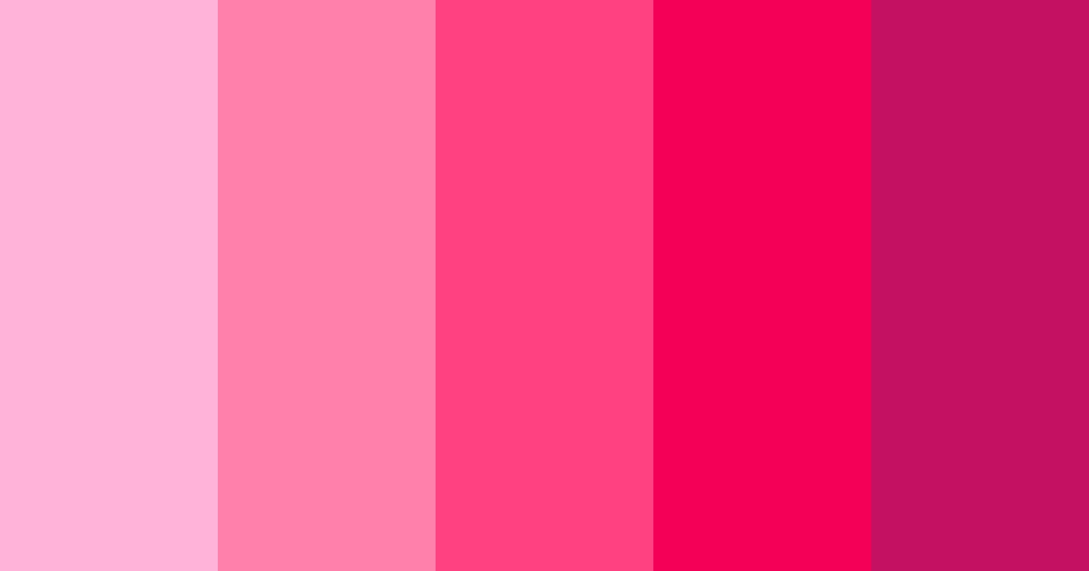 Download bright pink color palette PNG image (landscape)