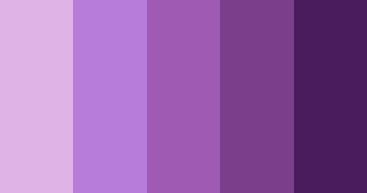Download purple dream color palette PNG image (landscape)