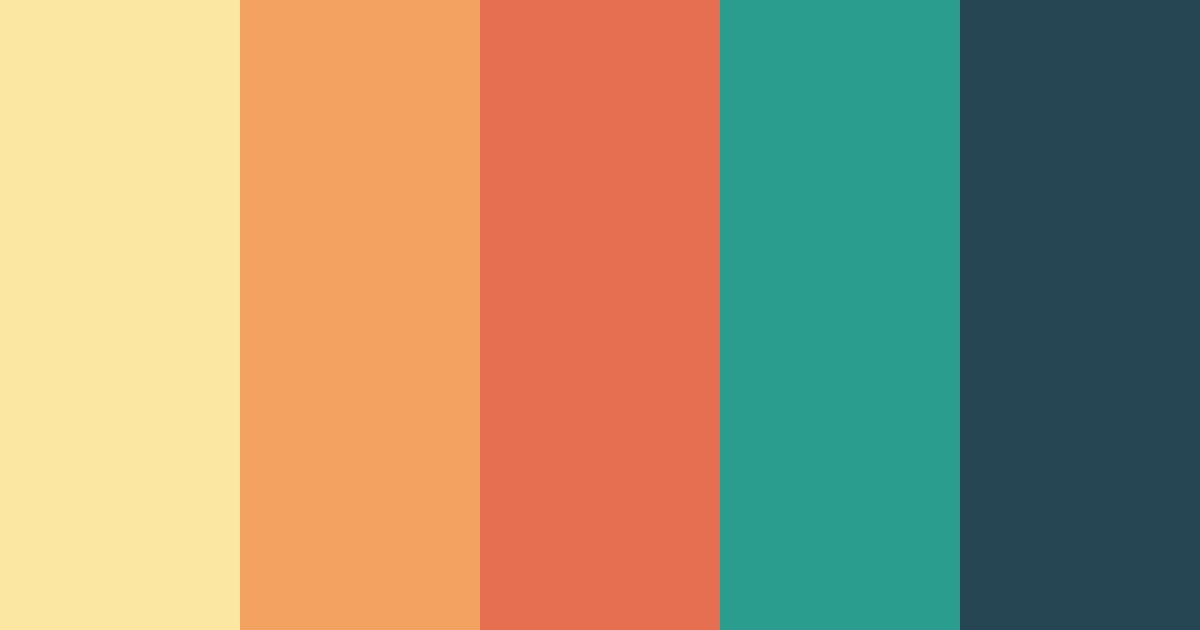 Download warm tones color palette PNG image (landscape)