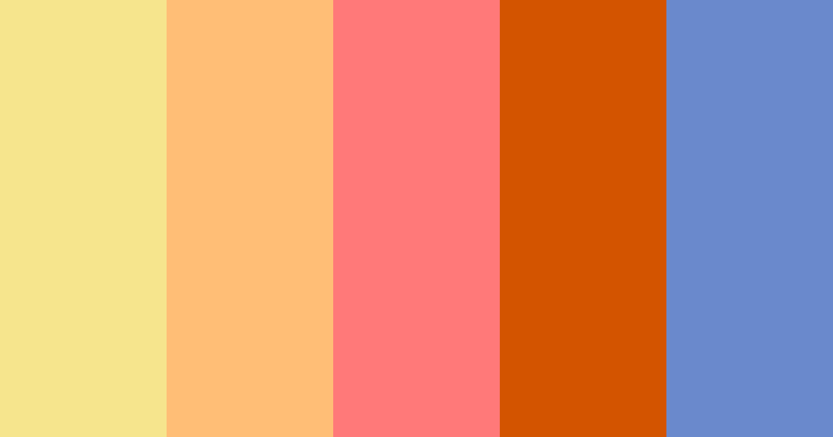 Download sunset serenade color palette PNG image (landscape)