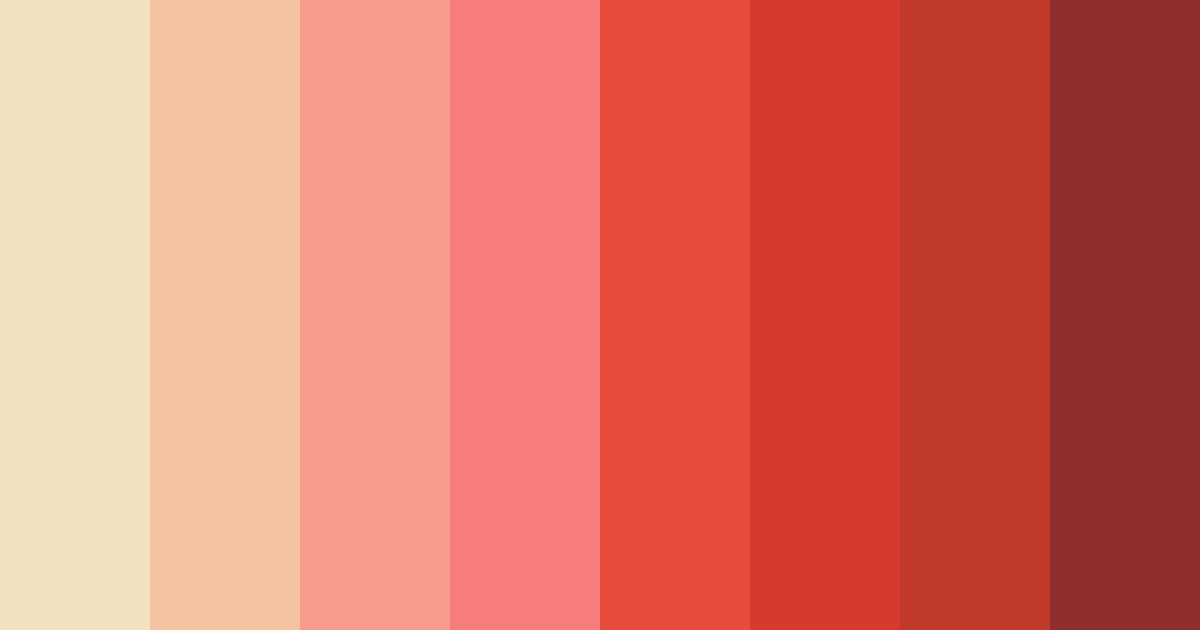 Download crimson sunset color palette PNG image (landscape)
