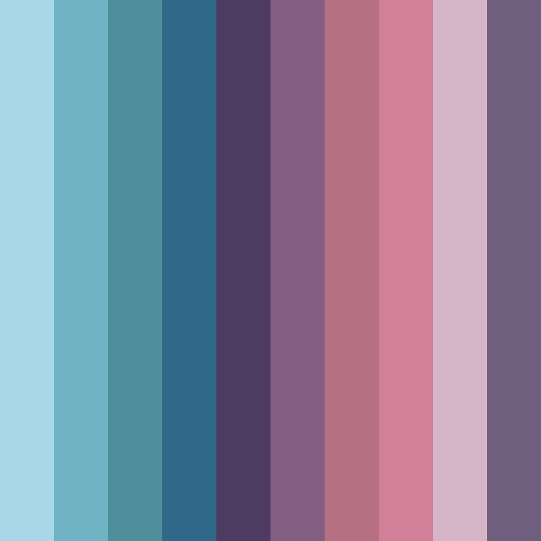 Download oceanic reverie color palette PNG image (square)