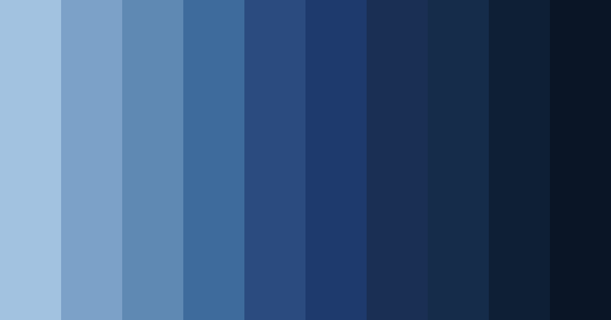 Download twilight blue shades color palette PNG image (landscape)