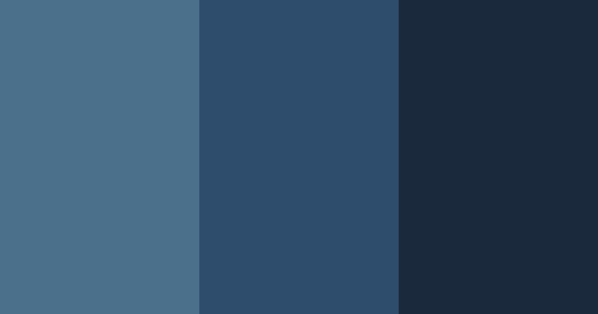 Download dark blue color palette PNG image (landscape)